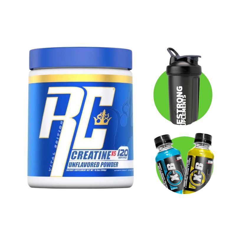 RONNIE COLEMAN - CREATINA MONOHIDRATADA RONNIE COLEMAN 300G + SHAKER + X-B