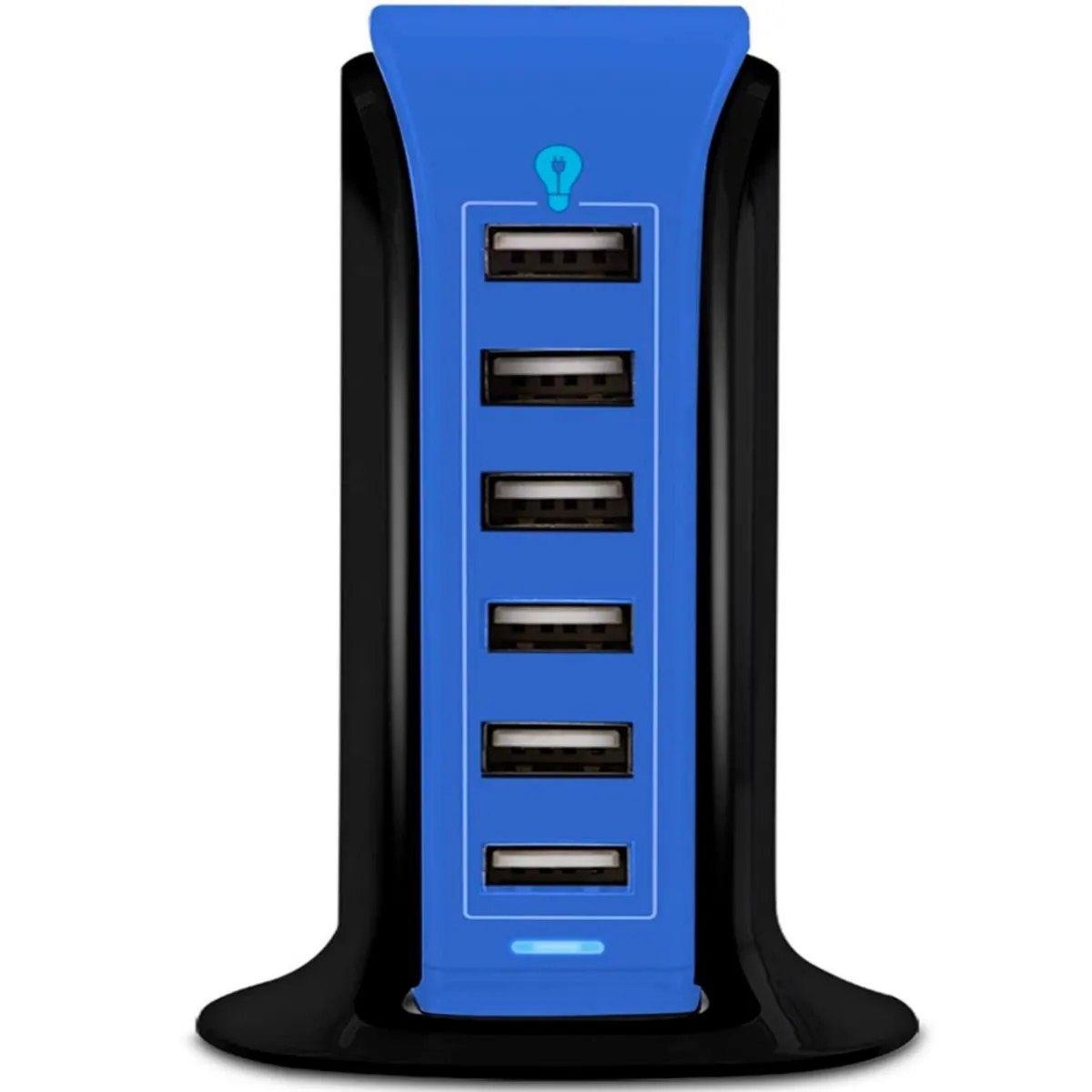 GENERICO - Estación de carga rápida Aduro de 6 Puertos USB, Azul