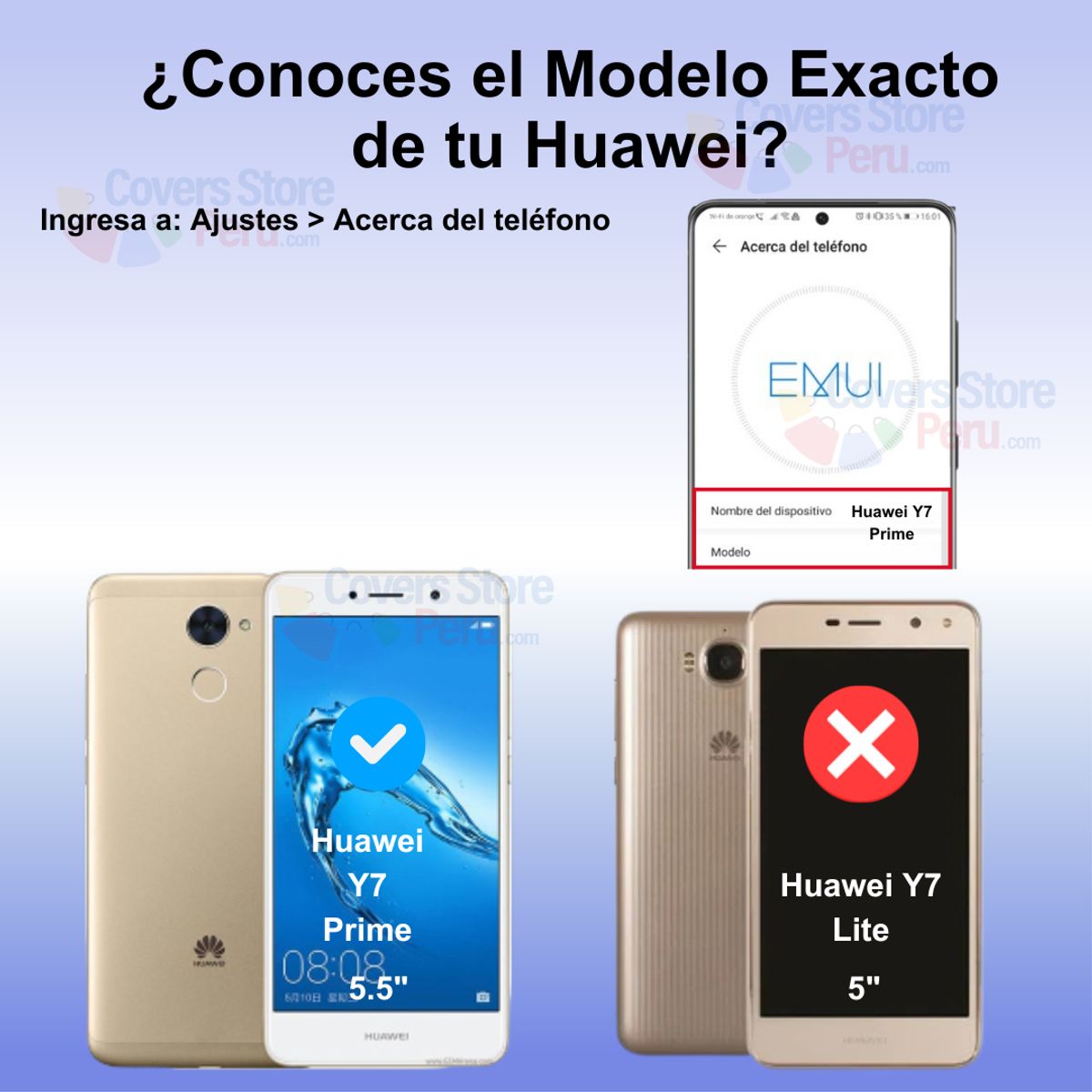 GENERICO - Mica para Huawei Y7 Prime Film Hydrogel Antishock Transparente