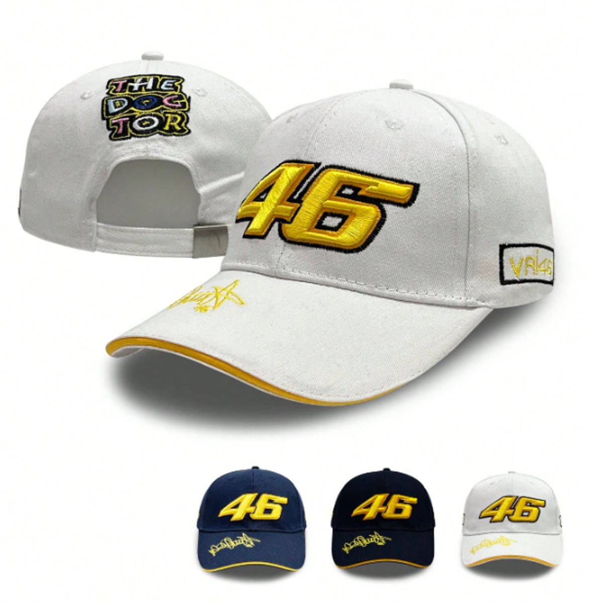 GENERICO - GORRA DE BEISBOL CON BORDADOS MOTOSPORTS