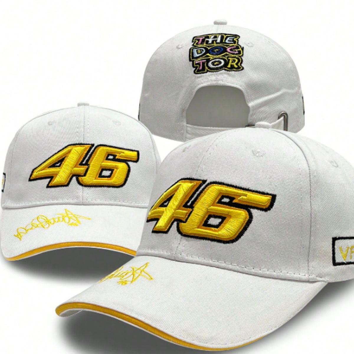 GENERICO - GORRA DE BEISBOL CON BORDADOS MOTOSPORTS