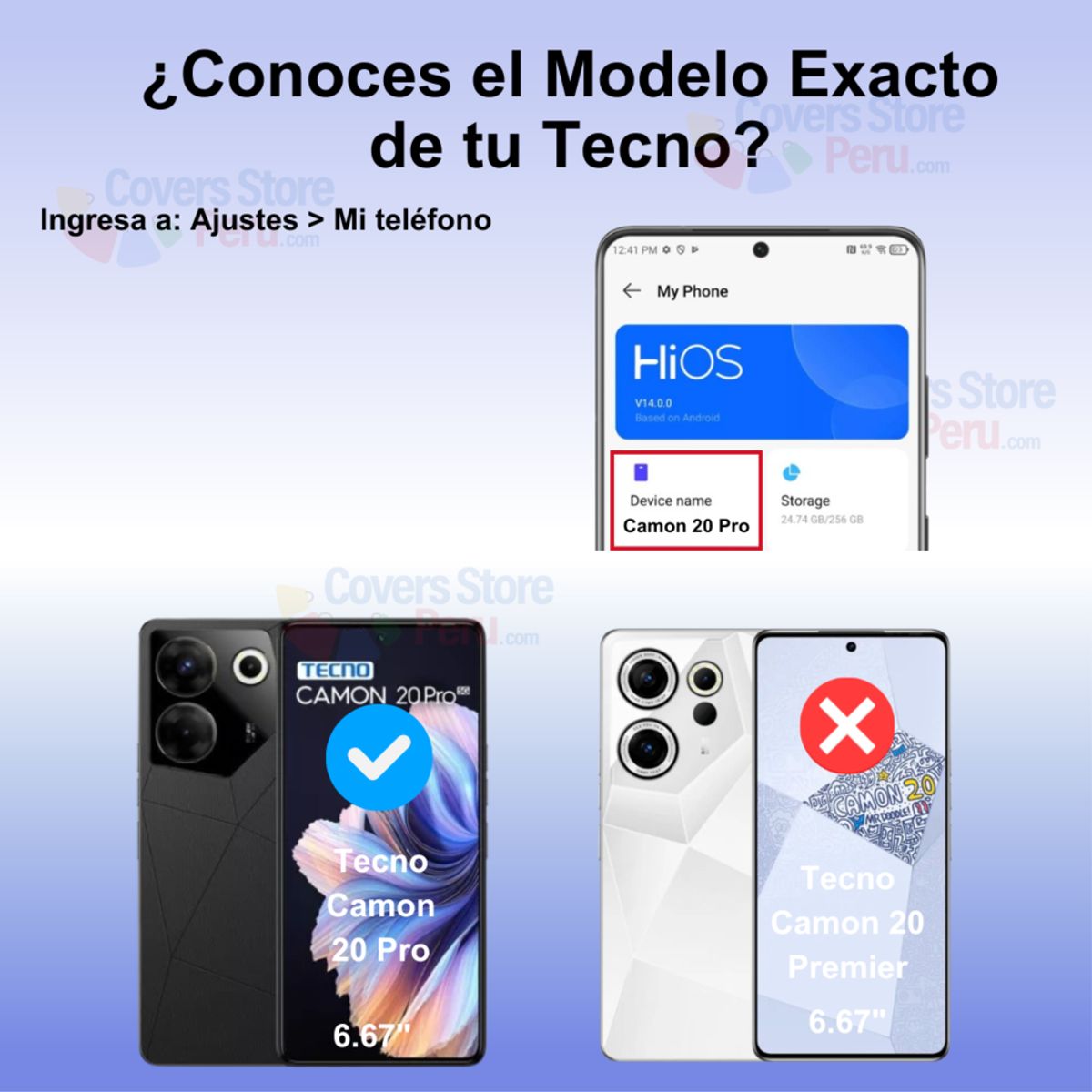 GENERICO - Mica para Tecno Camon 20 Pro Film Hydrogel Antishock Transparente