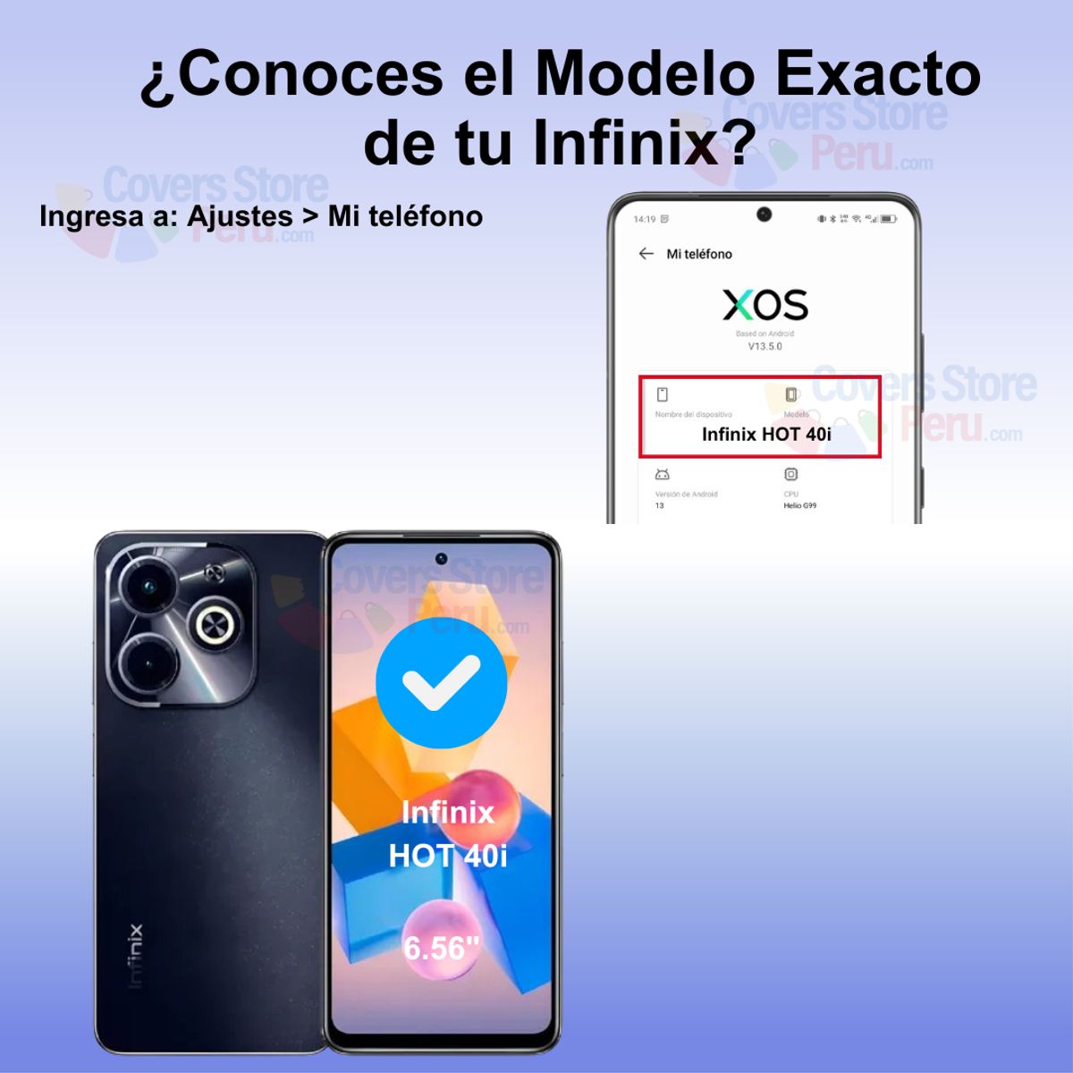 GENERICO - Mica para Infinix Hot 40i Film Hydrogel Antishock Transparente