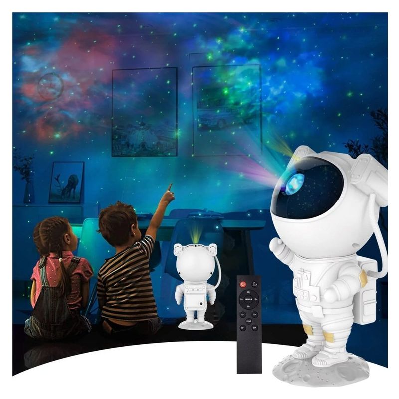 GENERICO - Proyector Astronauta De Galaxia Y Estrellas Luces Nocturna