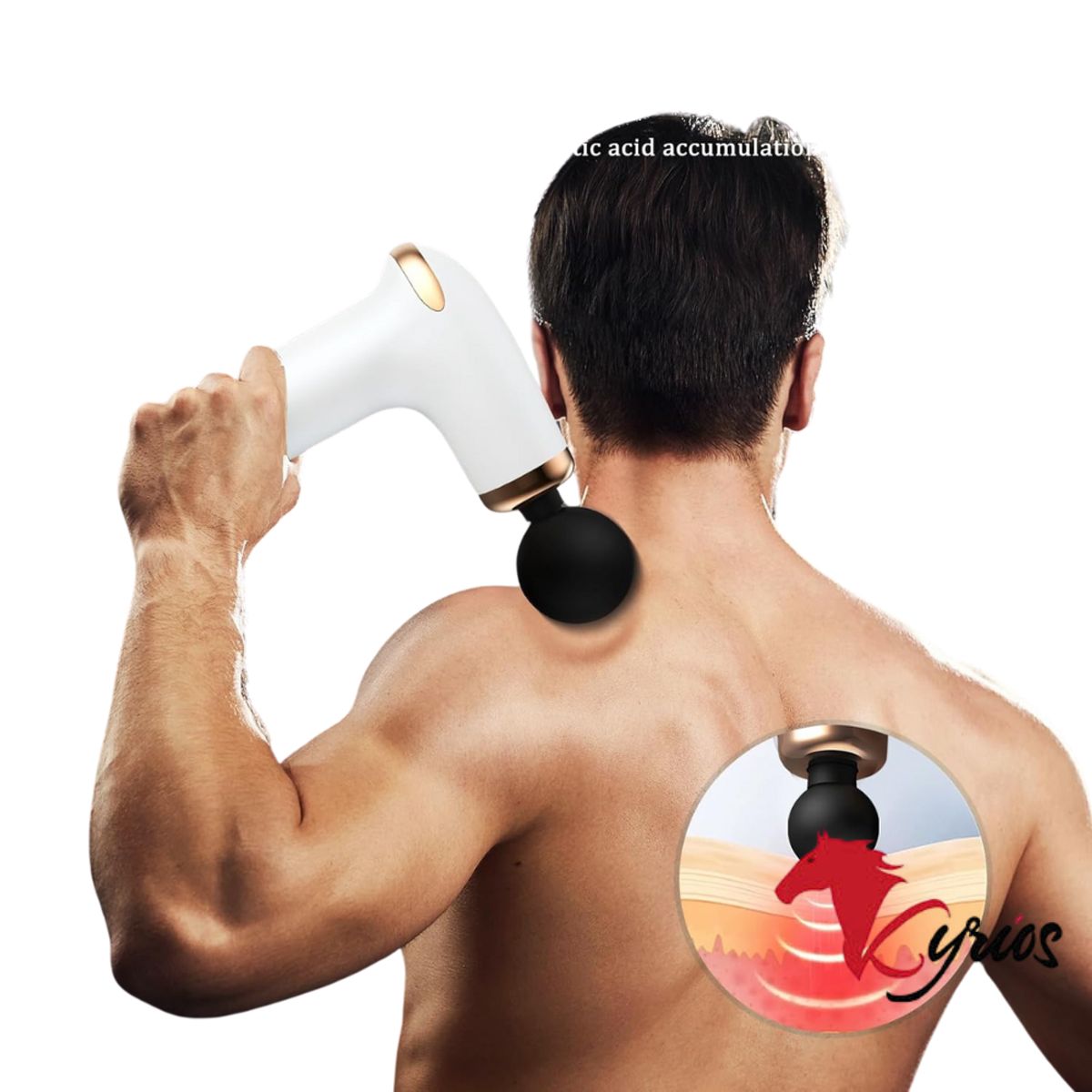 NO LOGO - Pistola Percusión de Tejido Profundo Portátil Recargable  Massage Gun