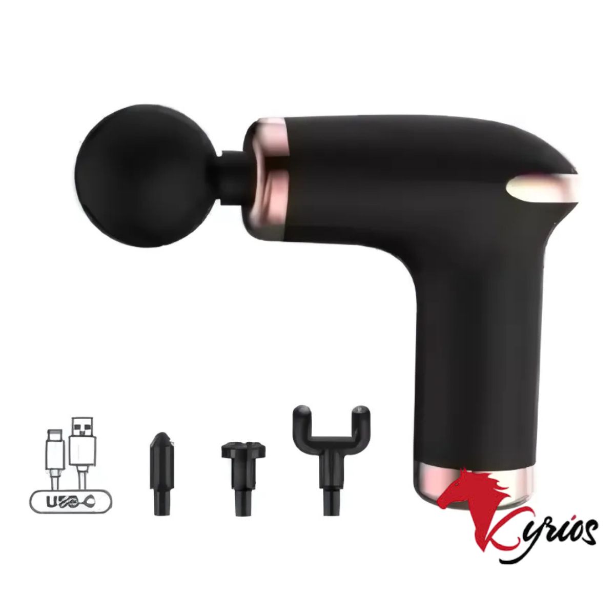 NO LOGO - Pistola Percusión de Tejido Profundo Portátil Recargable  Massage Gun