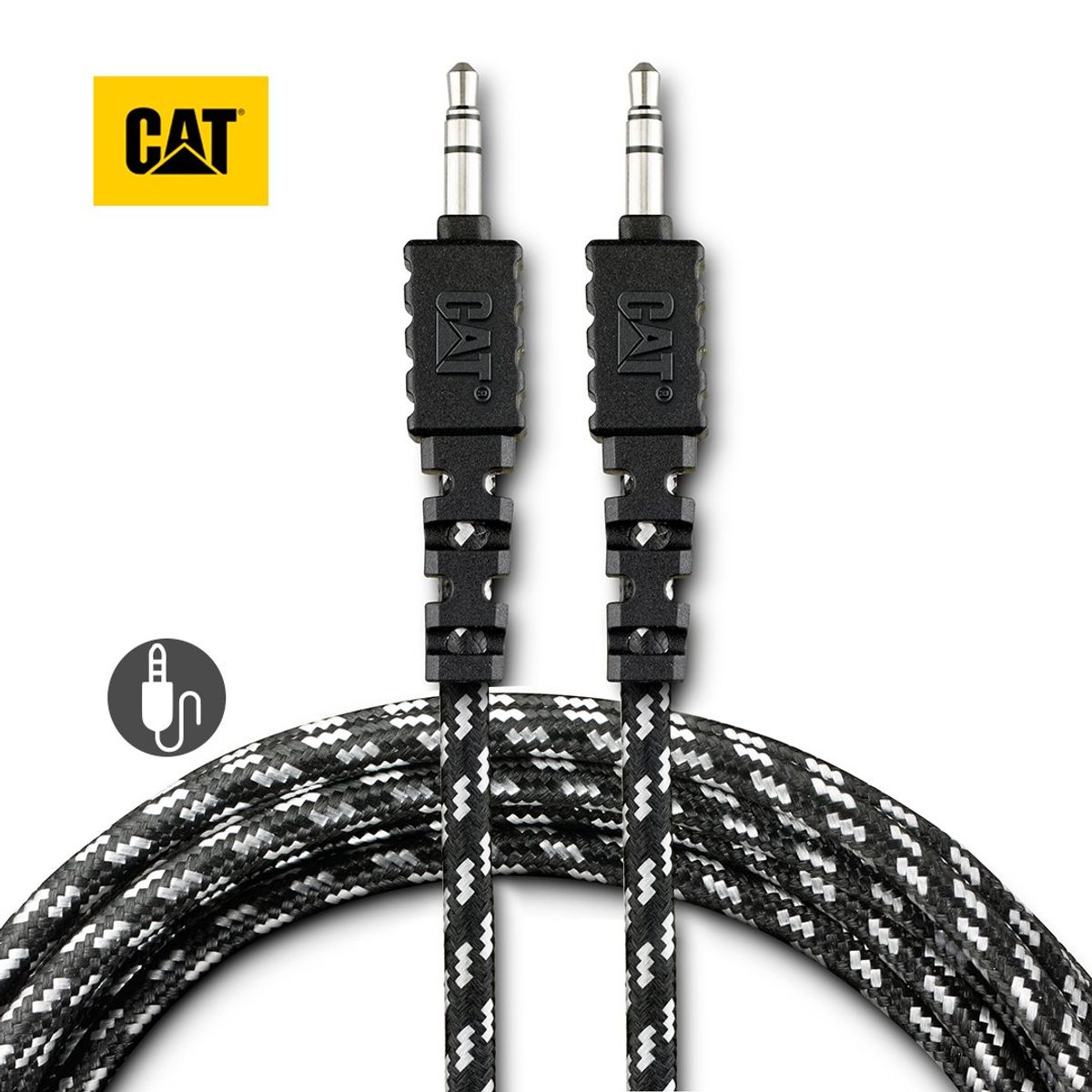 CAT - Cable Auxiliar De Audio CAT 3.5 mm Resistente 3Metros
