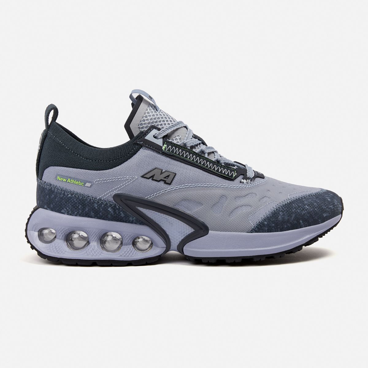 NEW ATHLETIC - Zapatillas New Athletic Running Wind156 Gris Con Plomo Hombre