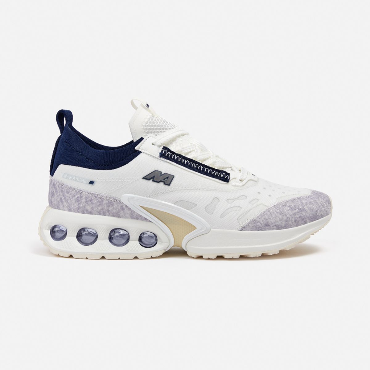 NEW ATHLETIC - Zapatillas New Athletic Running Wind156 Crema Con Azul Oscuro Mujer