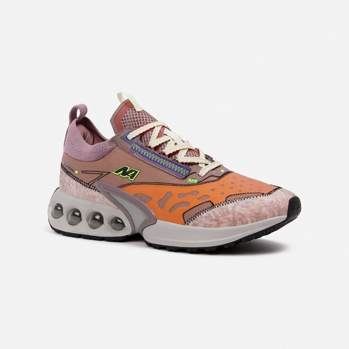 NEW ATHLETIC - Zapatillas New Athletic Running Wind156 Lila Con Naranja Mujer