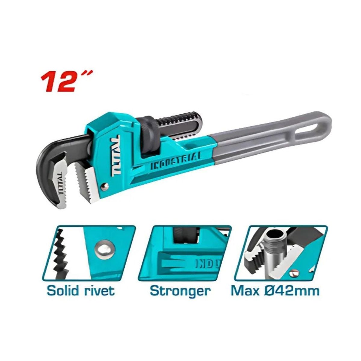 TOTAL TOOLS - Llave Stillson de 12 Pulgadas Total THT171206