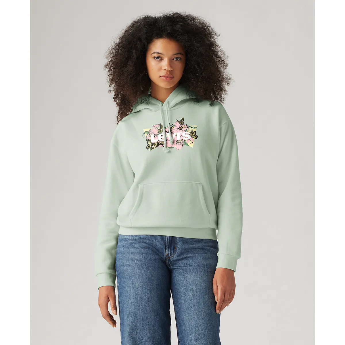 LEVIS - Polerón Mujer Graphic Hoodie Verde Levis