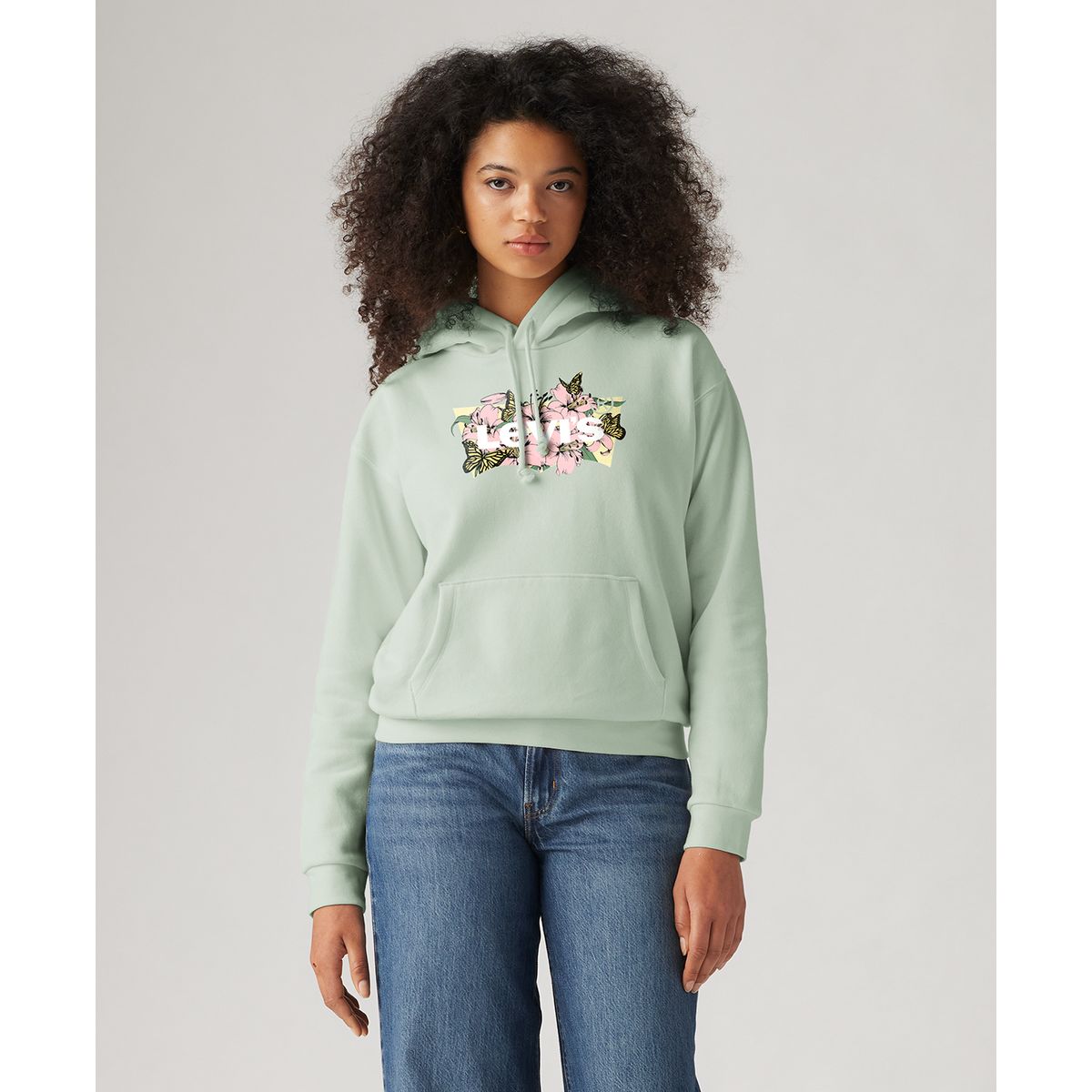 LEVIS - Polerón Mujer Graphic Hoodie Verde Levis