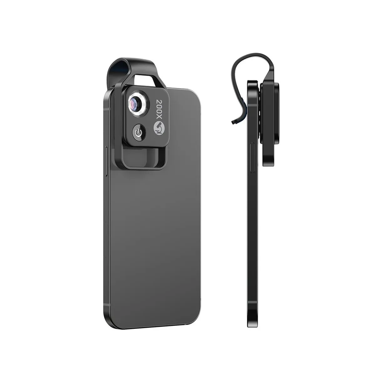 APEXEL - Lente Microscopio Led 200x P-Smartphone Resolucion HD MS002CBK