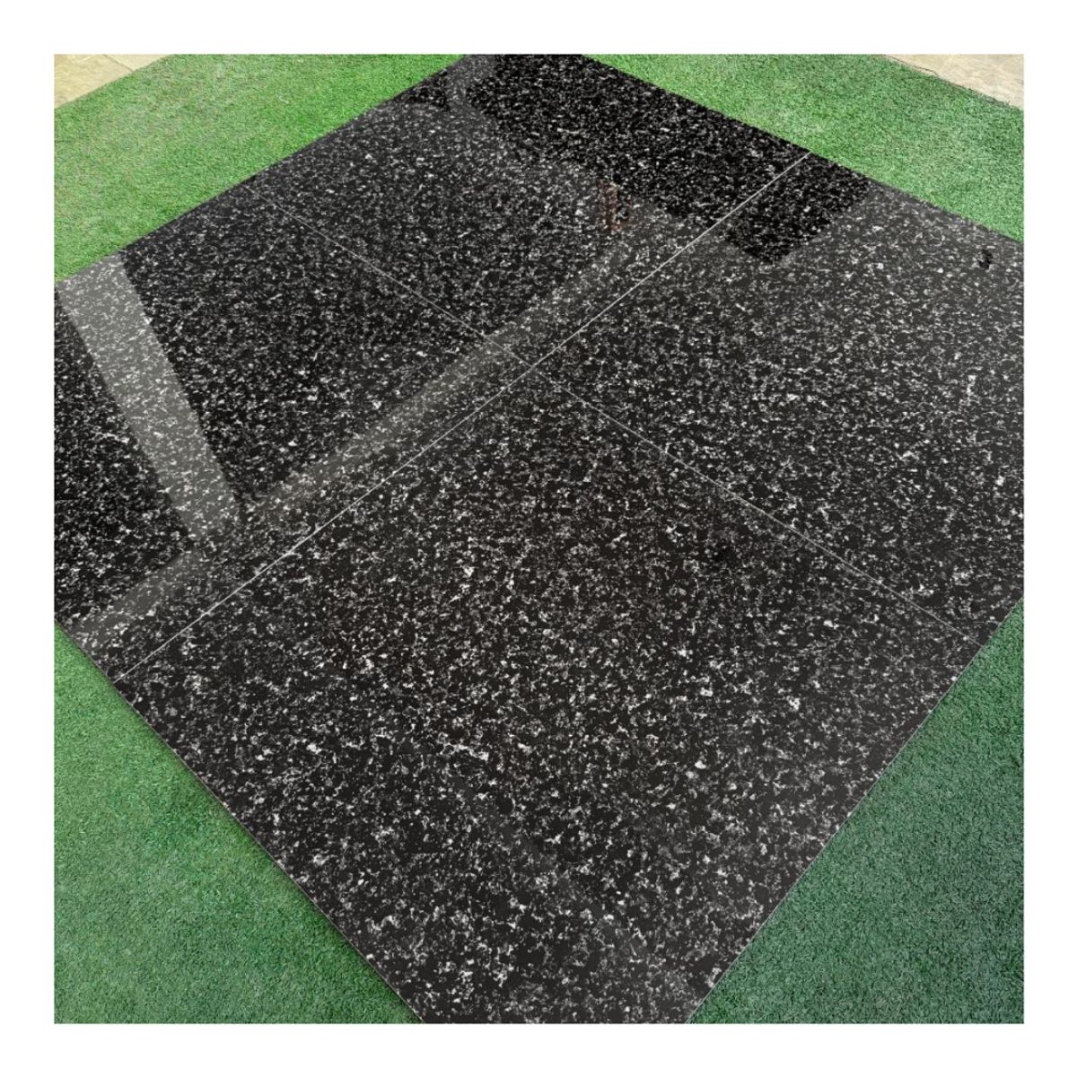 EJESA CREA TU ESPACIO IDEAL - PORCELANATO GRANILLA NEGRO 60X60cm  144m2  VITRIFICADO