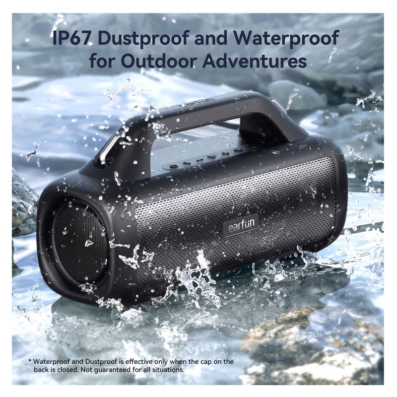 EARFUN - Parlante portátil Earfun Uboom X 80w IP67 Negro