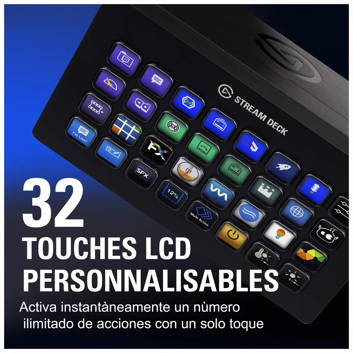 ELGATO - Elgato Stream Deck XL - Control de Estudio 32 Teclas