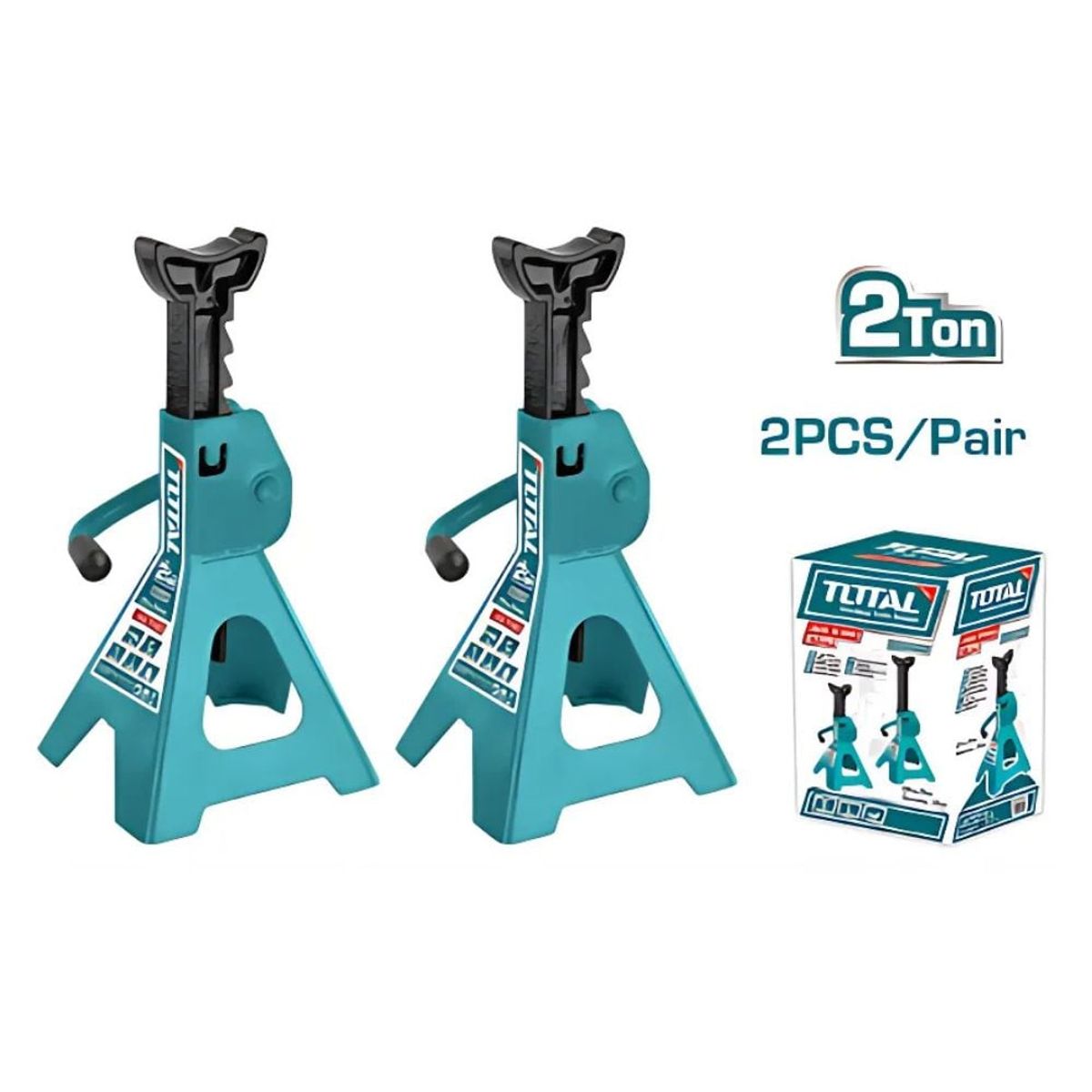 TOTAL TOOLS - CABALLETE 2 TONELADAS ALTURA 250-380MM INDUSTRIAL - THJS0201