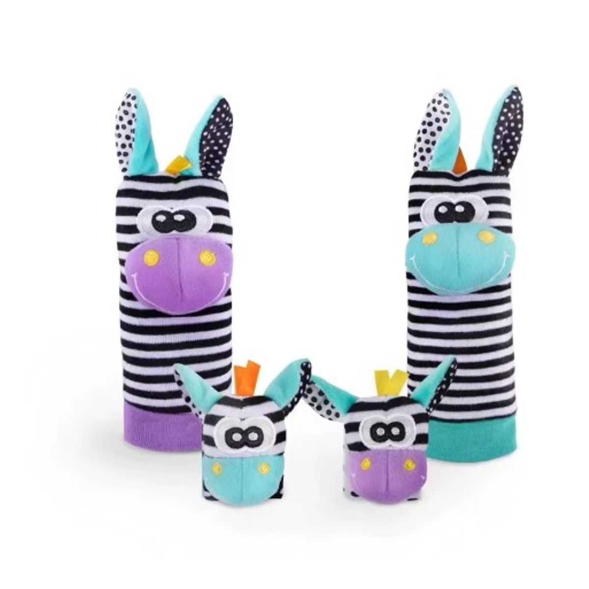 GENERICO - Pack de sonajeros para muñeca y pies de bebés