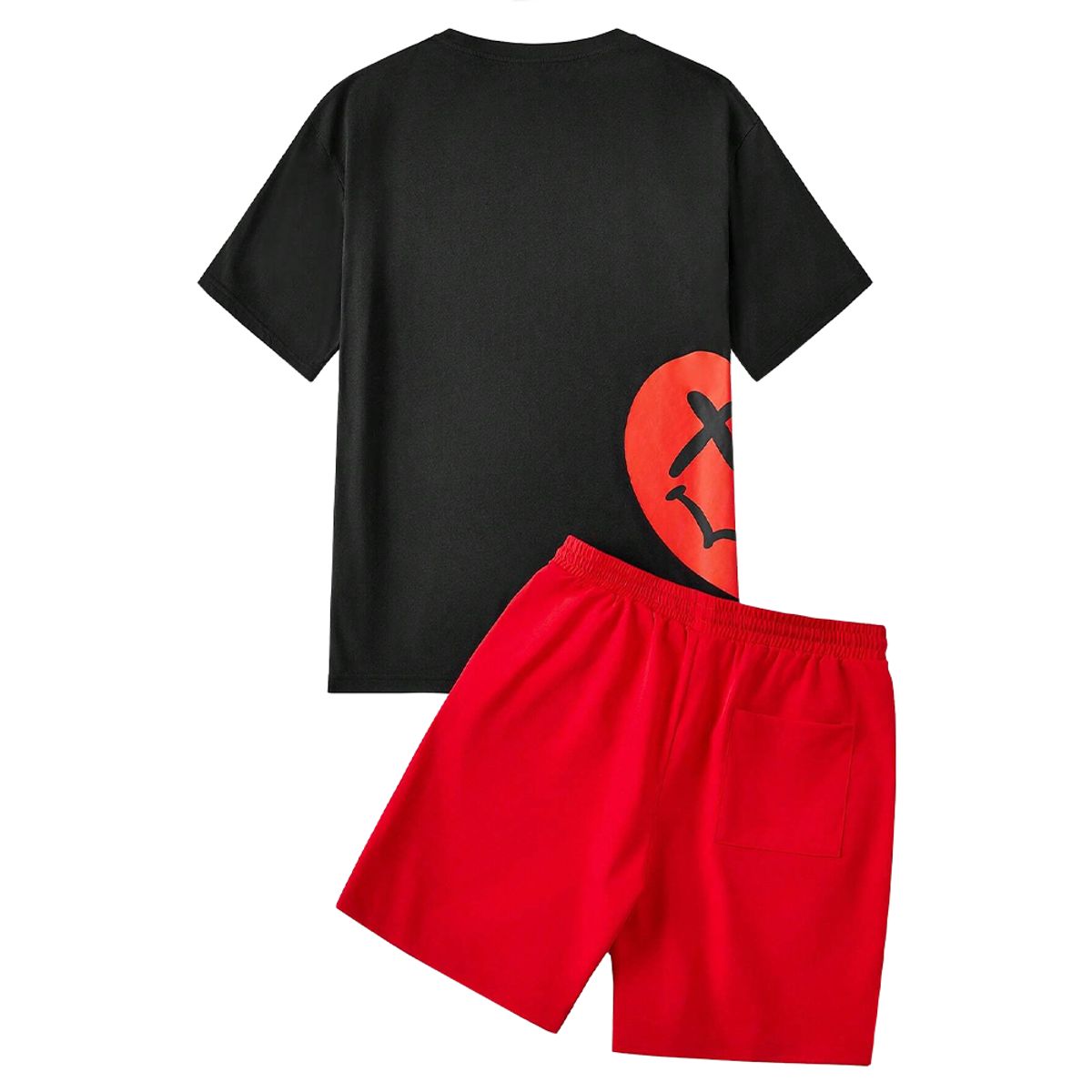 YANSUS - Conjunto Yansus Polo Negro Corazón Con Short