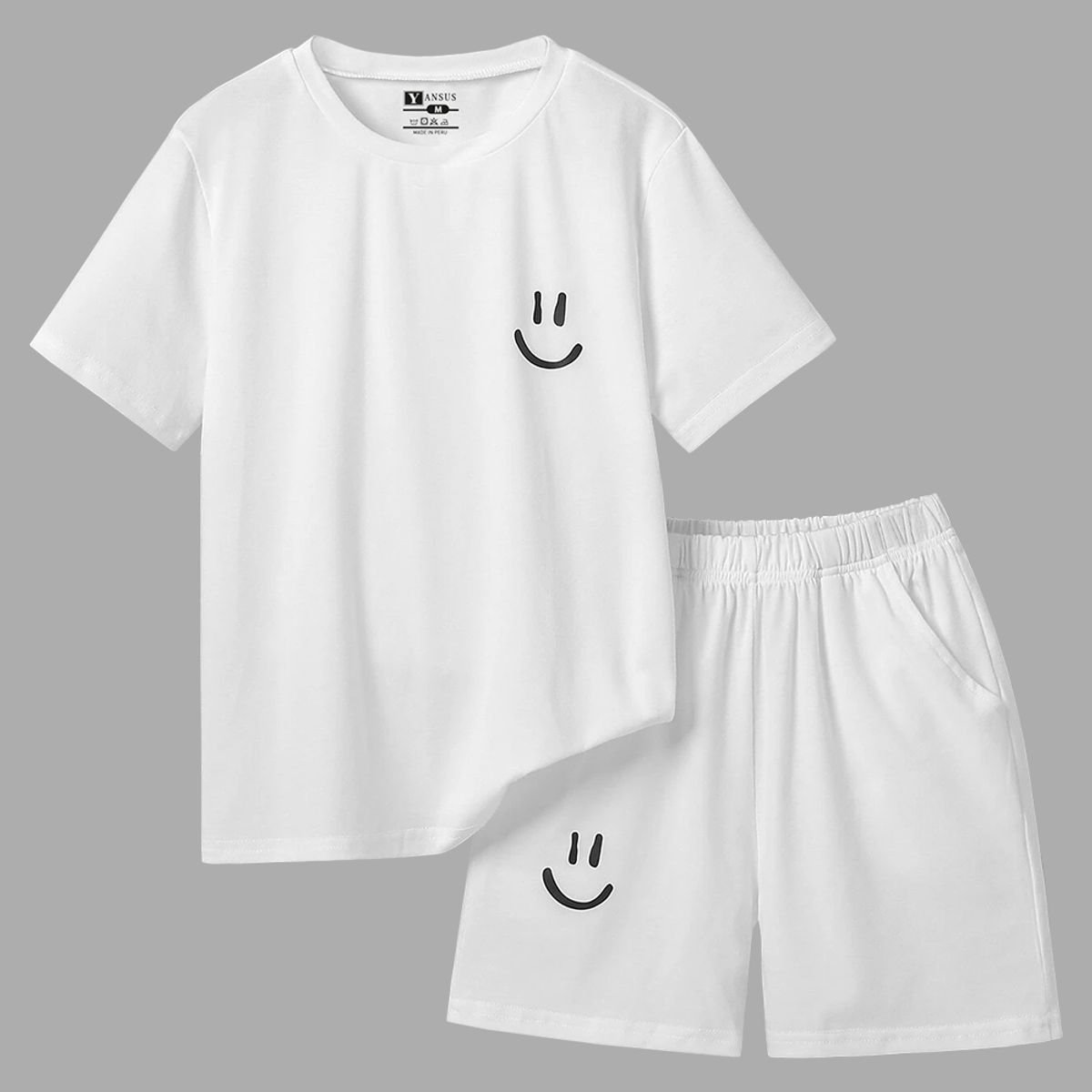 YANSUS - Conjunto Yansus Polo Con Short Blanco