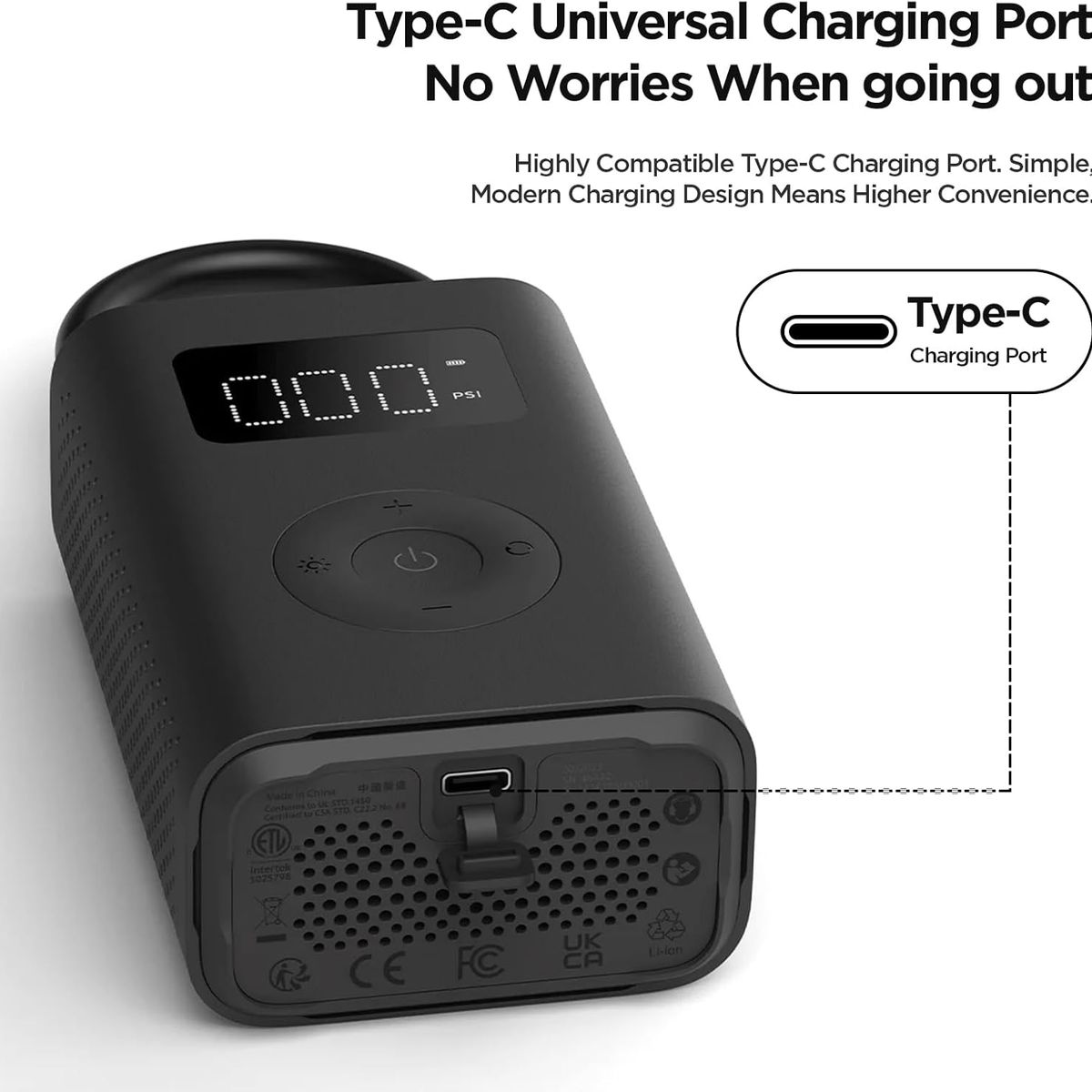 XIAOMI - Compresor De Aire Portátil inalámbrico Xiaomi 2 Global Version