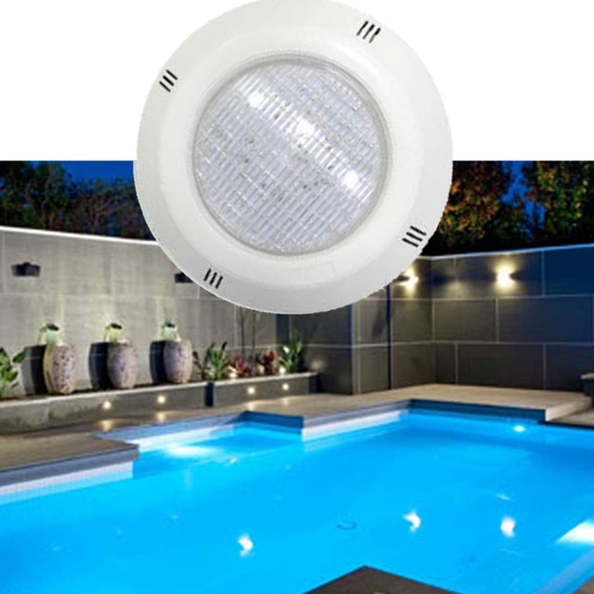 GENERICO - REFLECTOR PARA PISCINA BLANCO ADOSABLE LED 12V- 25 WATT