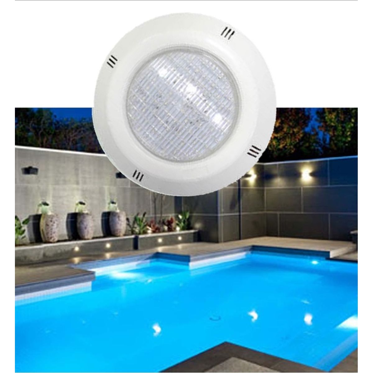 GENERICO - REFLECTOR PARA PISCINA BLANCO ADOSABLE LED 12V- 25 WATT