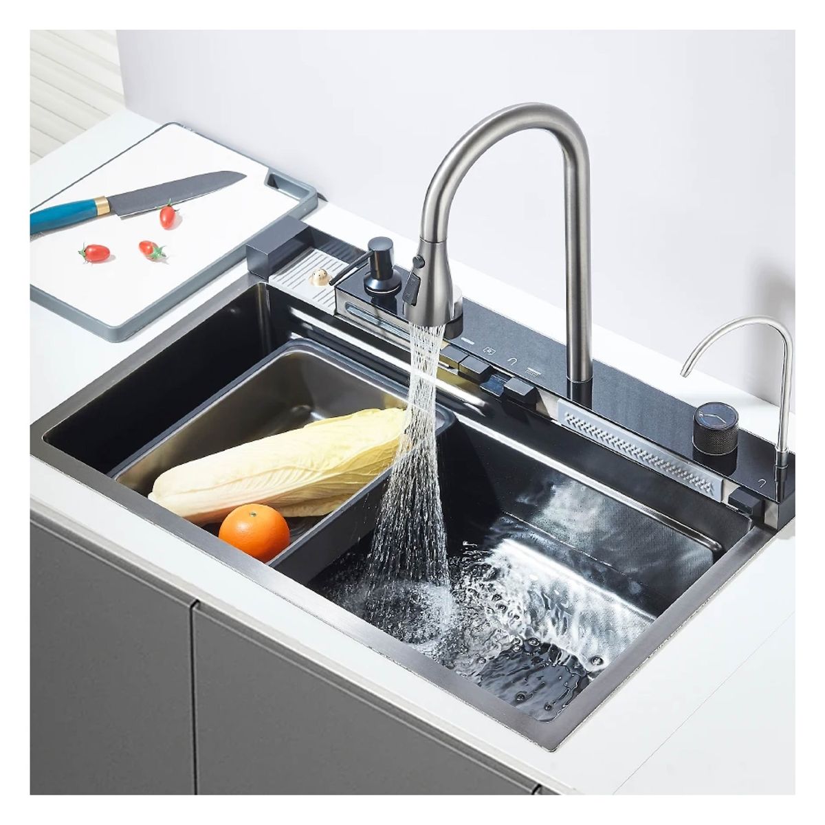 MAGIC - LAVADERO MULTIFUNCIONAL DIGITAL 5 TECLAS PARA COCINA