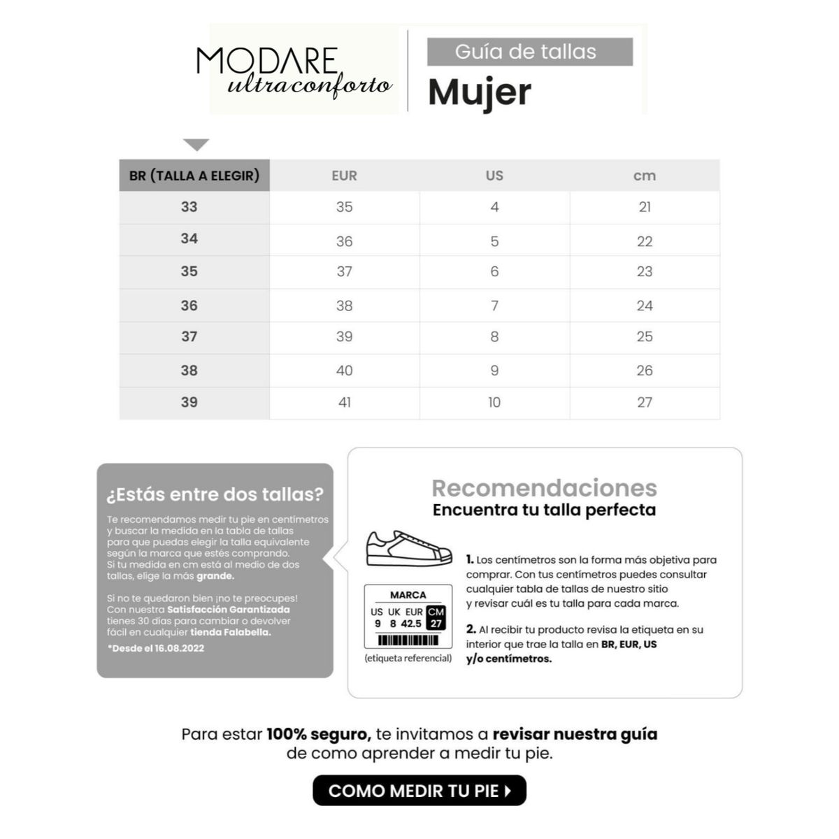MODARE - Botines Para Mujer Modare