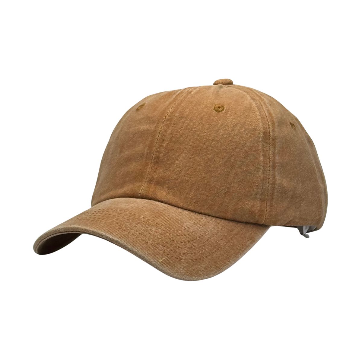 GENERICO - Gorra Vintage Camel Unisex Prelavada  con Ajuste Regulable