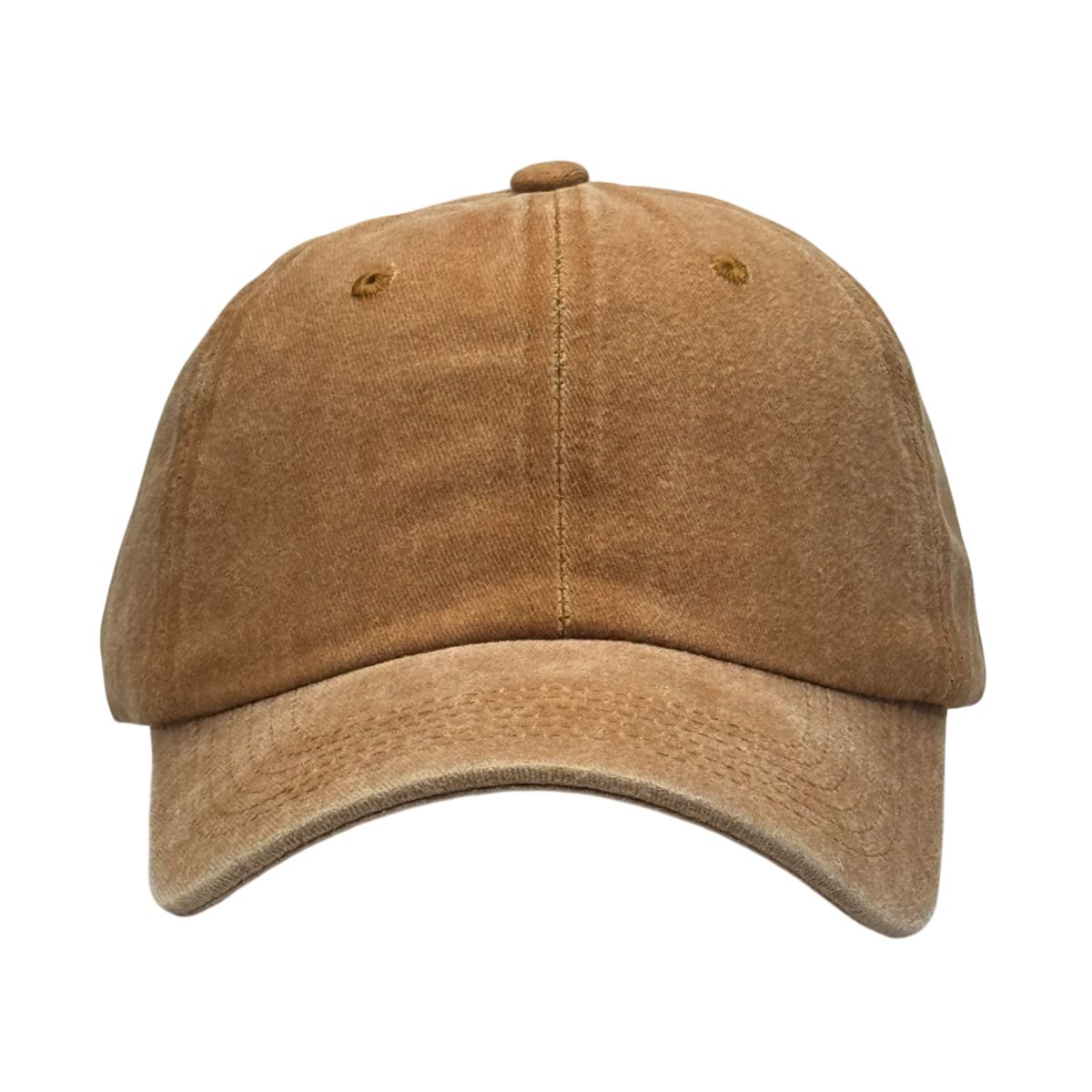 GENERICO - Gorra Vintage Camel Unisex Prelavada  con Ajuste Regulable