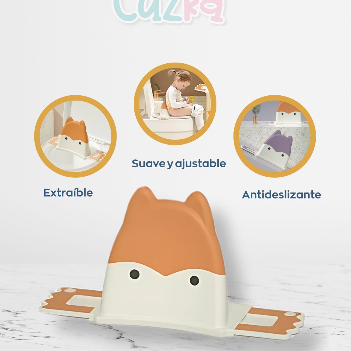 GENERICO - Asiento infantil para inodoro «HAPPY» Orange