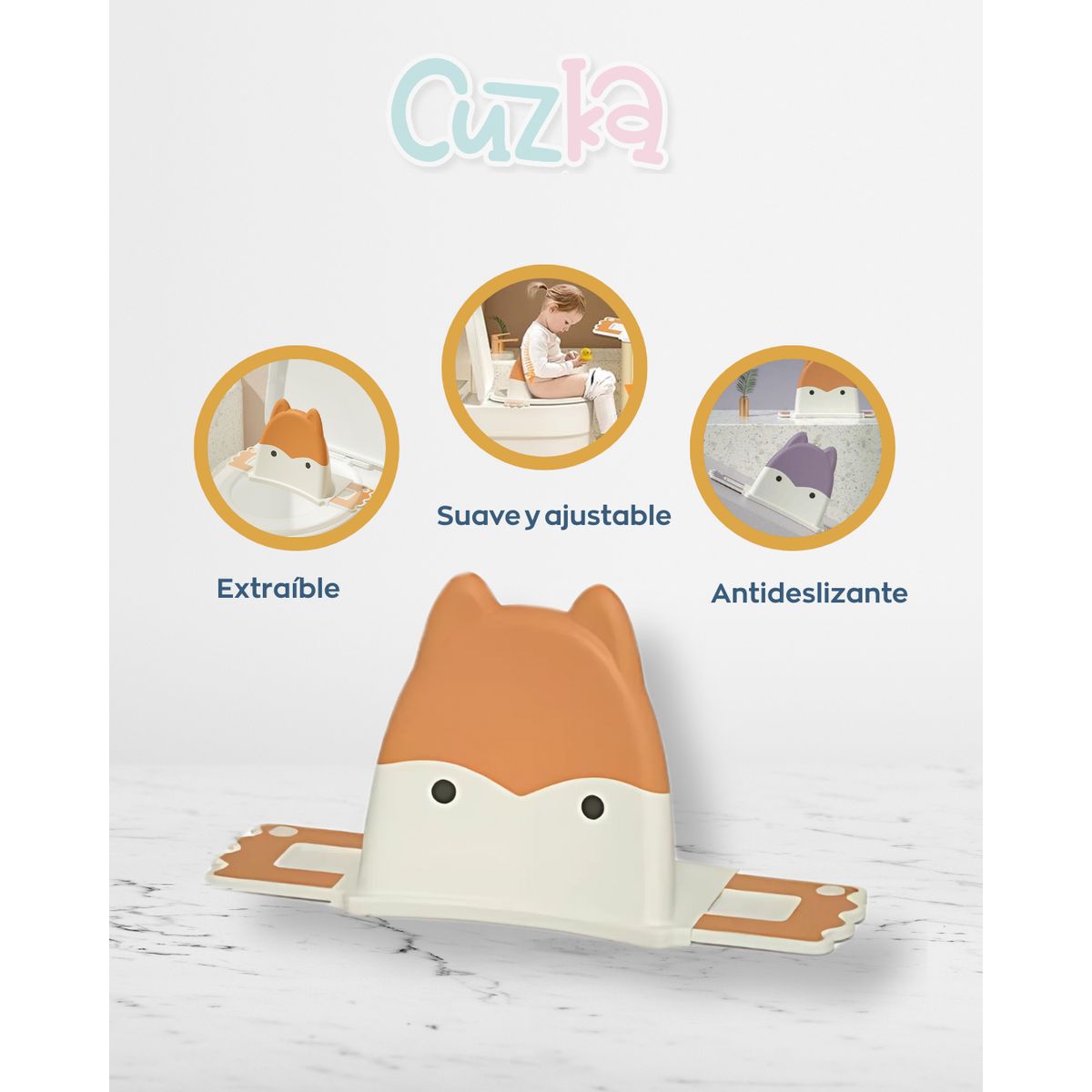 GENERICO - Asiento infantil para inodoro «HAPPY» Orange