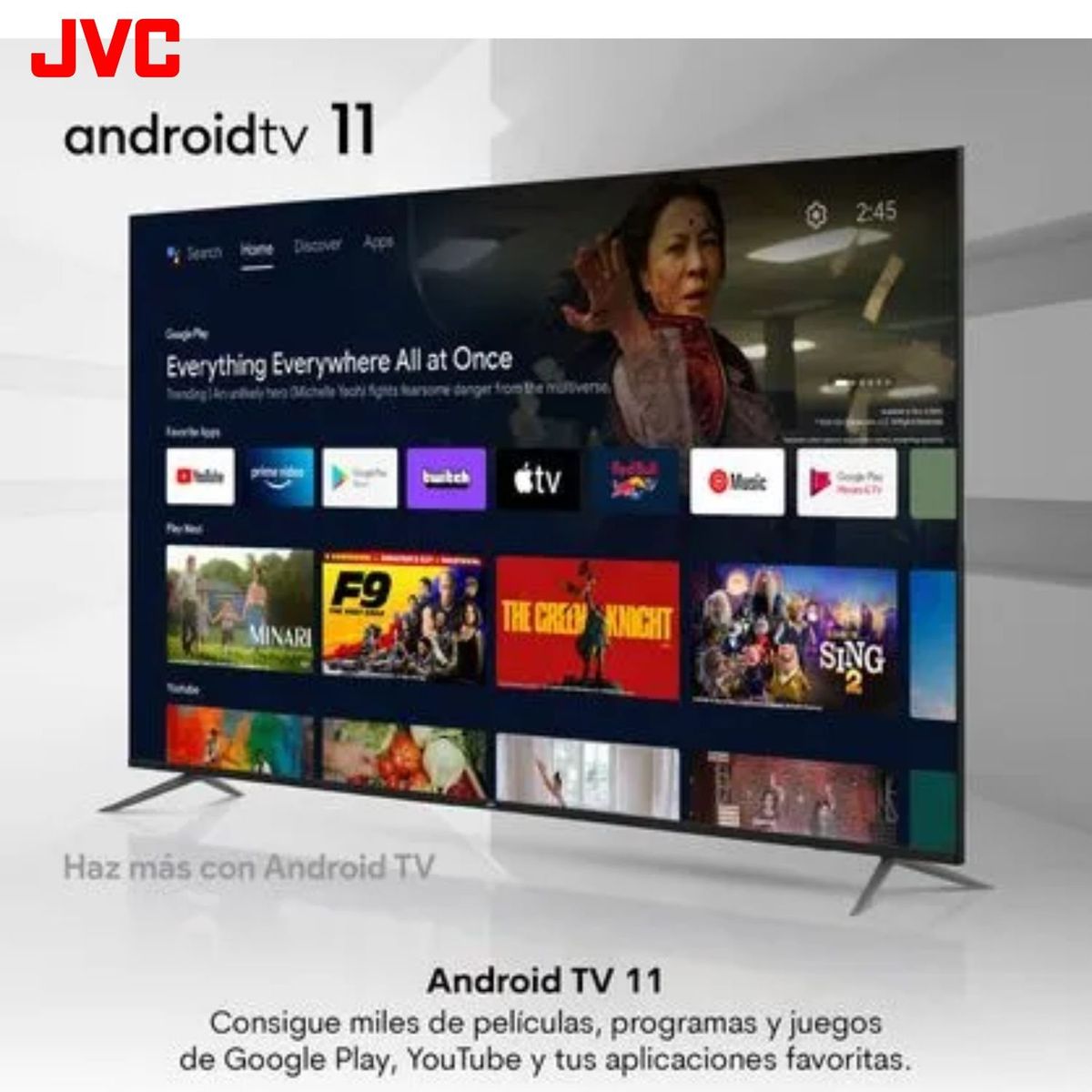 GENERICO - Televisor JVC 32 pulg. HD Android Tv LED Smart TV LT-32KB127