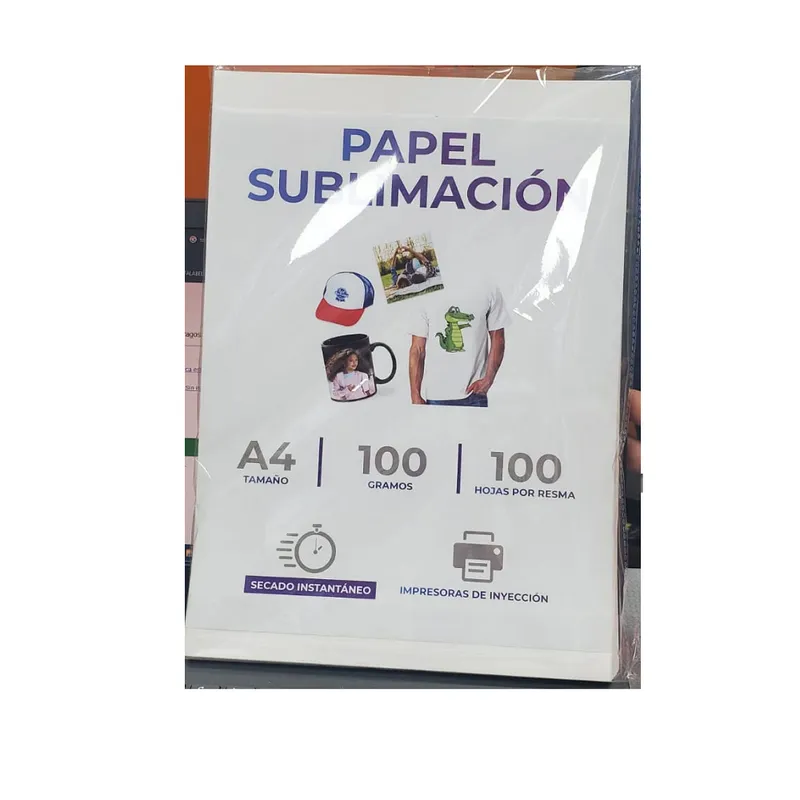 GENERICO - Papel De Sublimación Premium Tamaño A4 100 Hojas Paquete