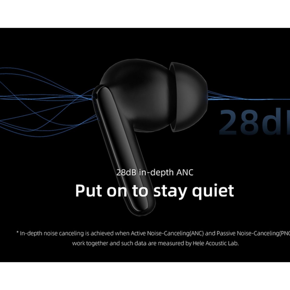 QCY - Audifono Bluetooth QCY T13ANC2 Negro