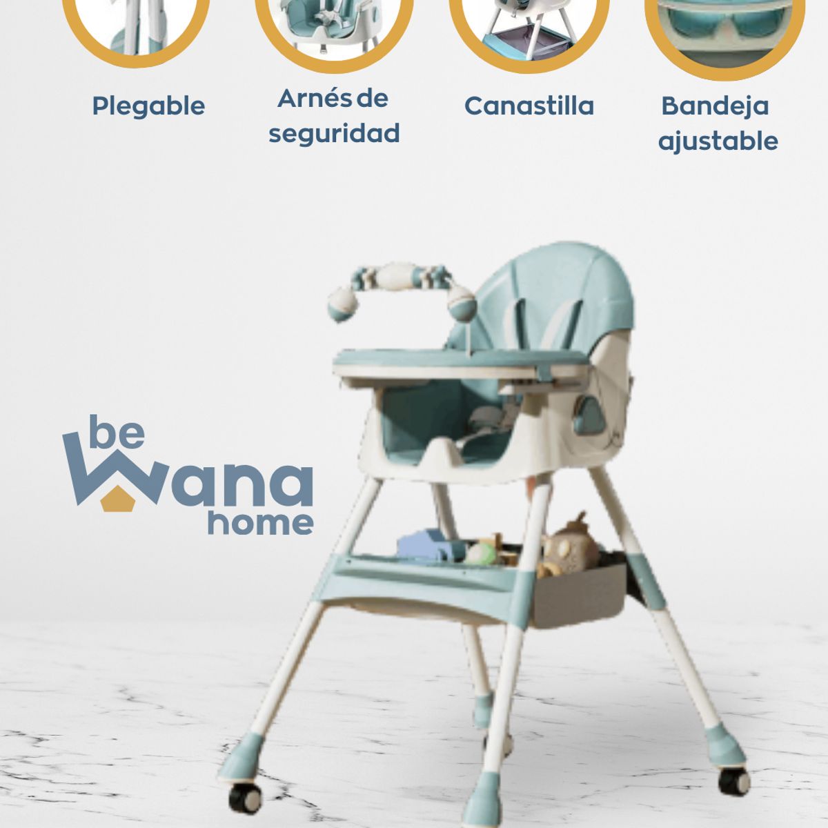 GENERICO - Silla de comer «NORDICO» Pink