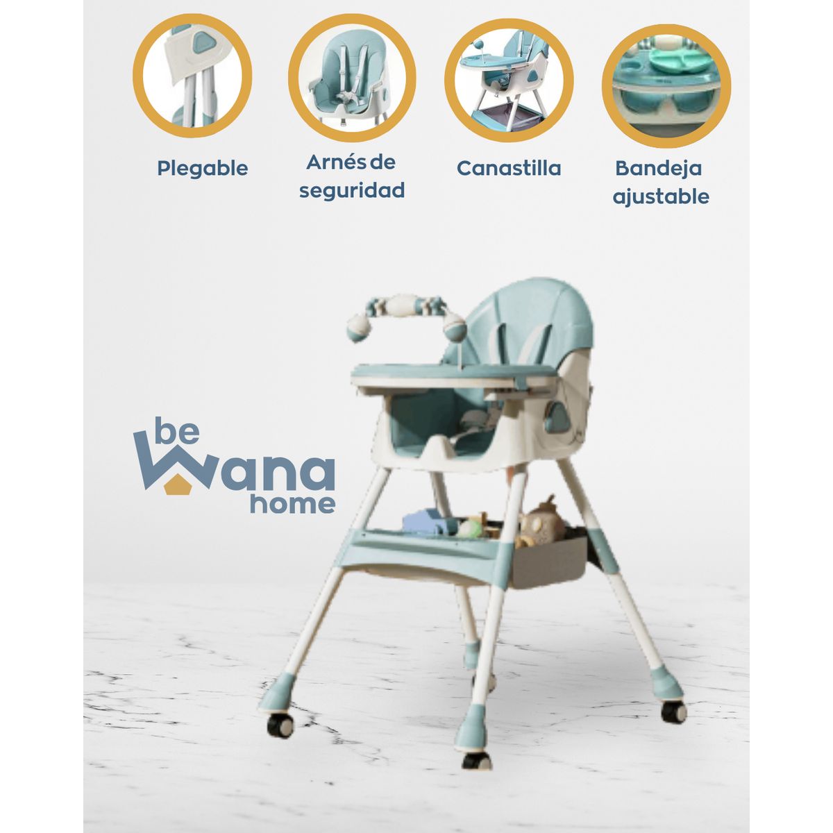 GENERICO - Silla de comer «NORDICO» Pink