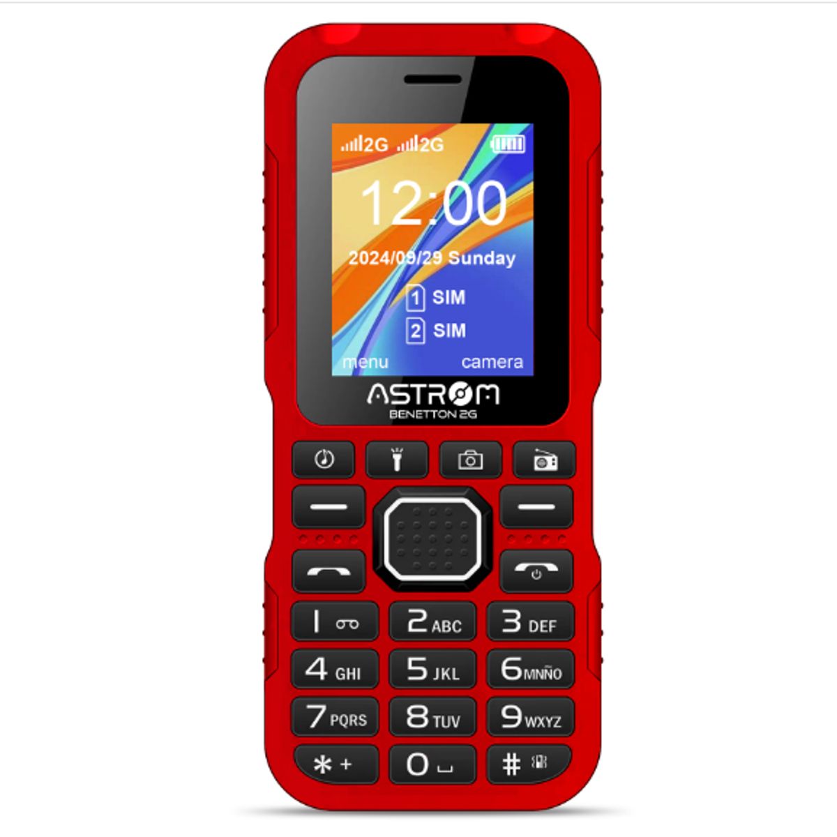 ASTROM - Celular 2G Dual Sim Pantalla 1. 77 " BENETTON AST1701H Rojo ASTROM