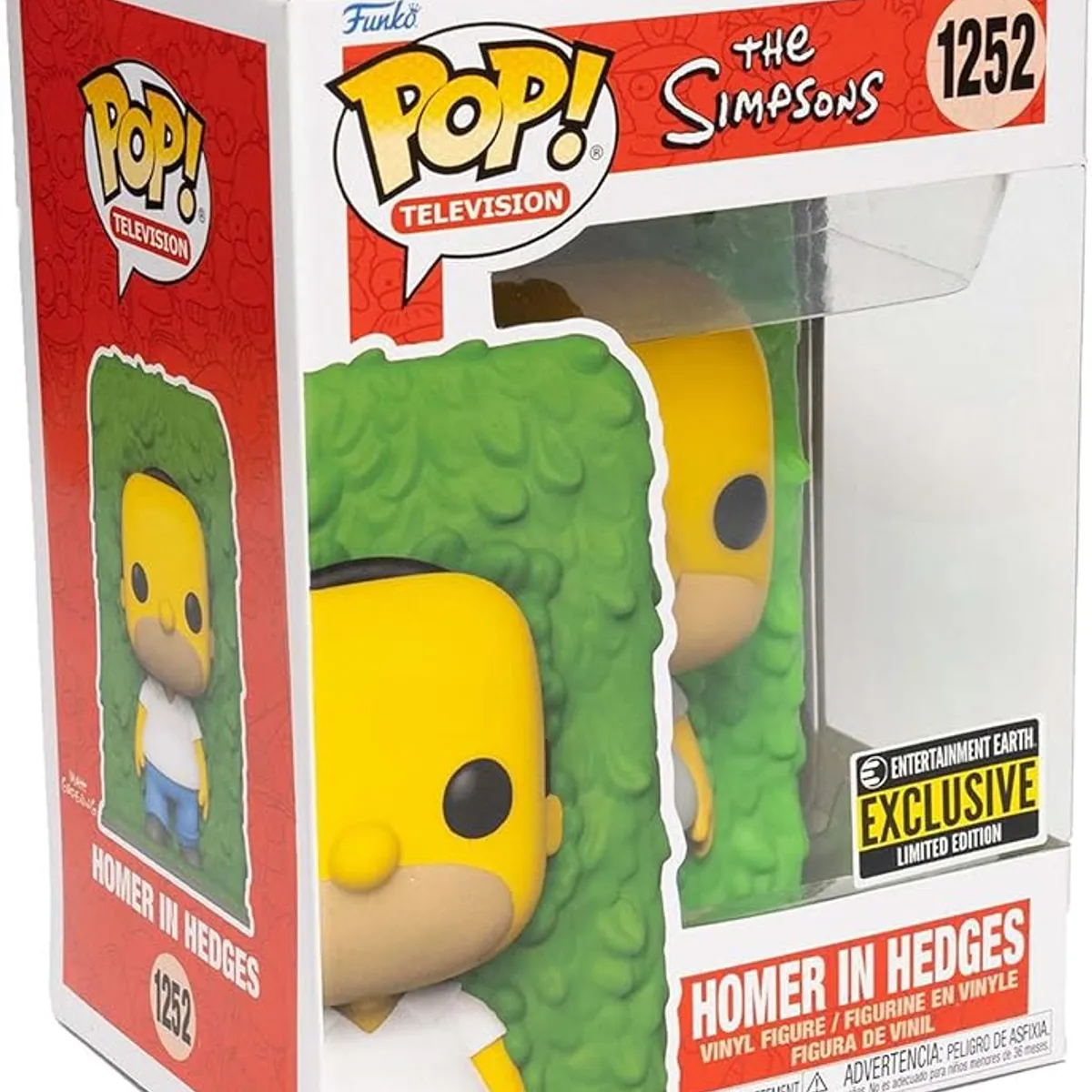 FUNKO - Funko Pop Homero Con Arbusto Exclusivo EE 1252
