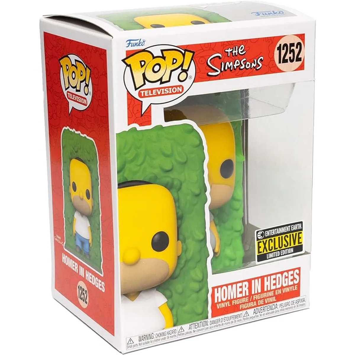 FUNKO - Funko Pop Homero Con Arbusto Exclusivo EE 1252