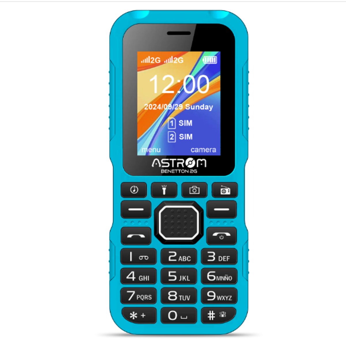 ASTROM - Celular 2G Dual Sim Pantalla 1. 77 " BENETTON AST1701H Azul ASTROM