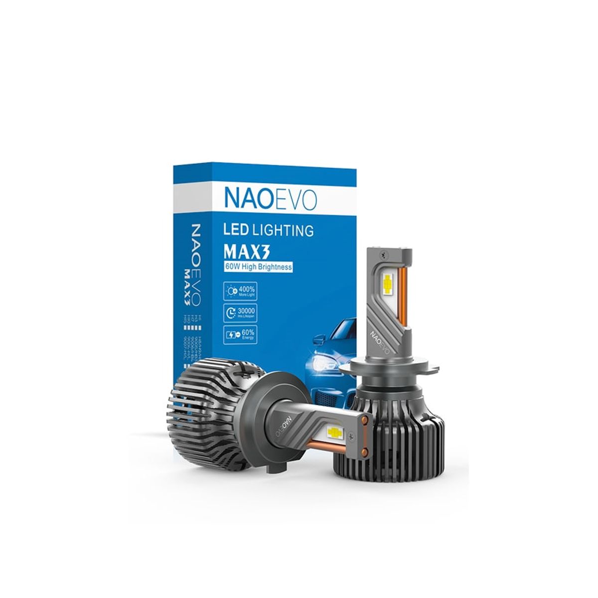 NAOEVO - Focos LED MAX3 CANBUS 9005 13.000LM NAOEVO