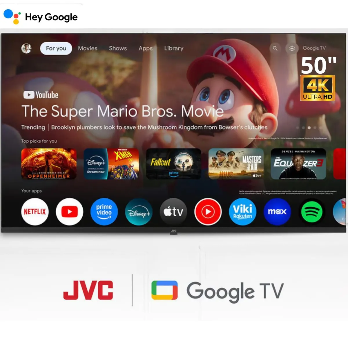 GENERICO - Televisor JVC 50 UHD 4K Google TV LT-50KB538