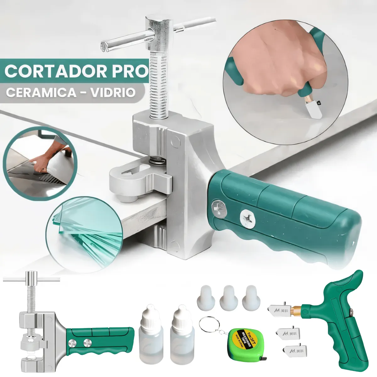 ROSH - Set 3 en 1: Sierra Multifunción + Alicate 9 en 1 + Cortador Vidrio