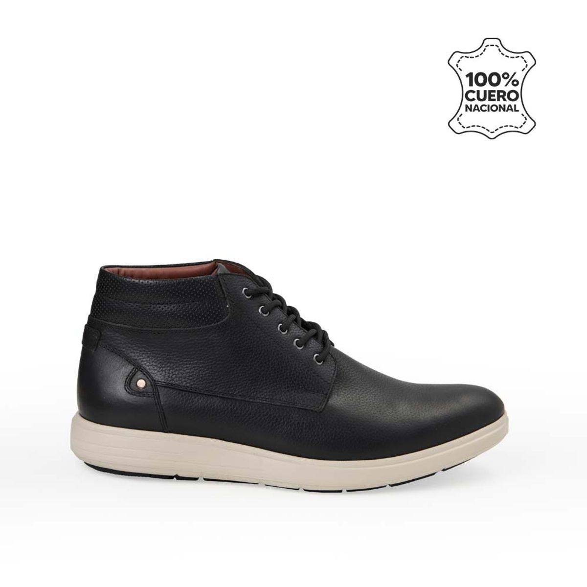 VIALE - Botín Derby Casual ANGELO-2538 Negro Viale Homme Cuero