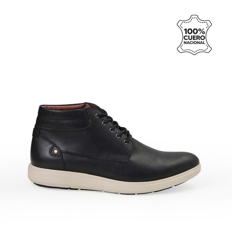 VIALE - Botín Derby Casual ANGELO-2538 Negro Viale Homme Cuero