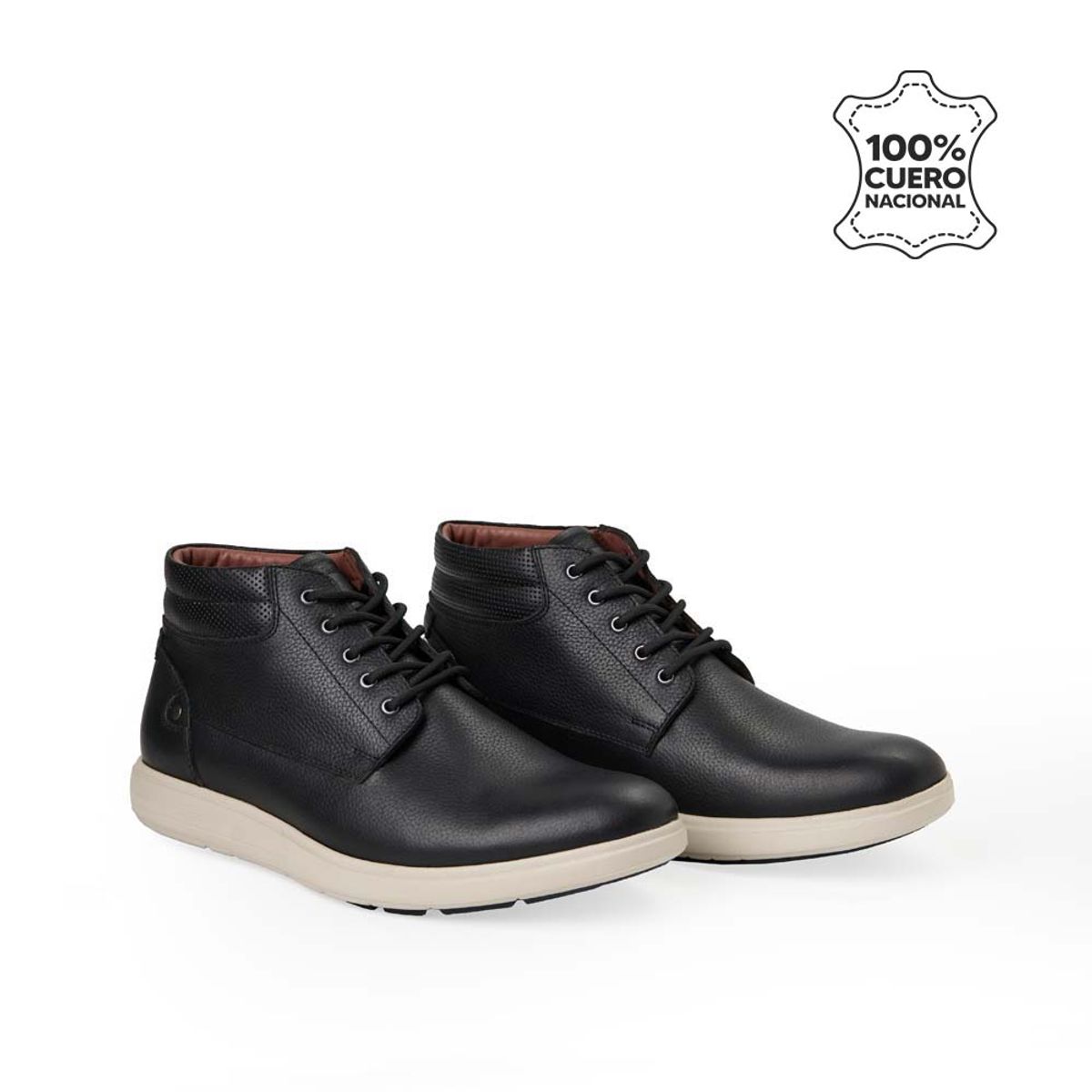 VIALE - Botín Derby Casual ANGELO-2538 Negro Viale Homme Cuero