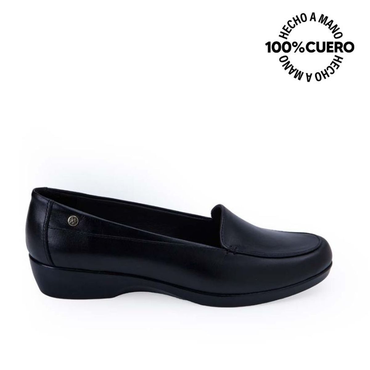 VIALE - Zapato Mocasín Casual AVE-2504 Negro Viale Cuero